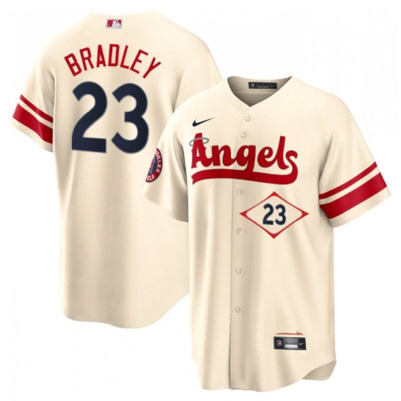 6863a0507ede1_1 Men's Los Angeles Angels #23 Archie Bradley 2022 Cream City Connect Cool Base Stitched Jersey