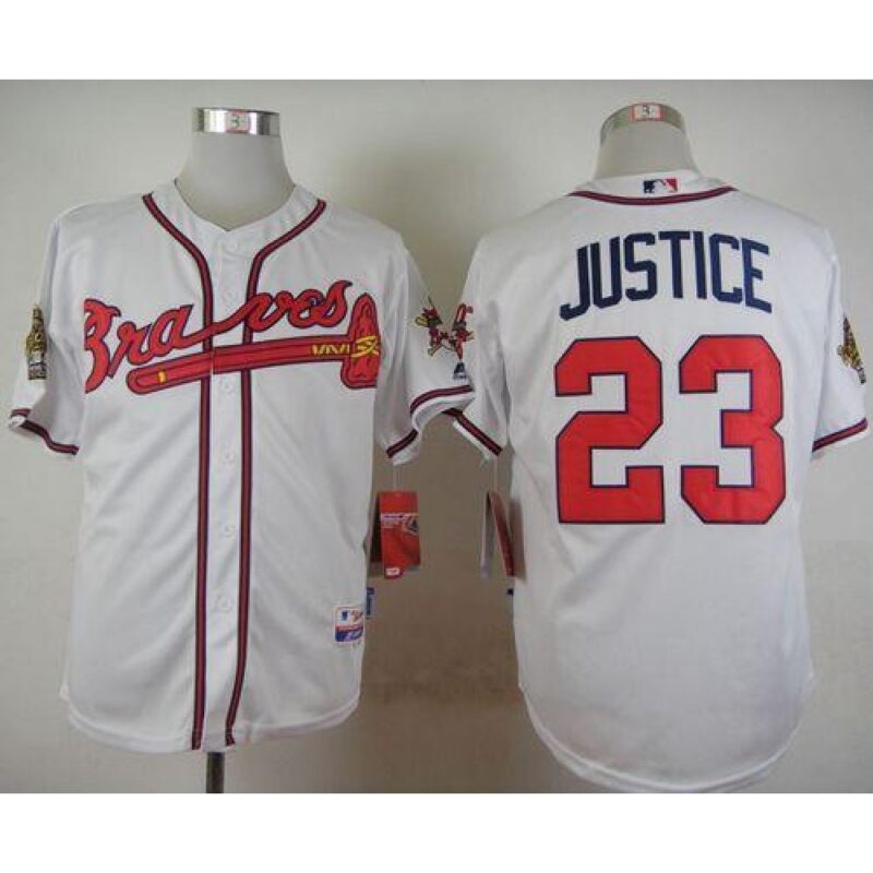 6863a09bd1415_1 Braves #23 David Justice White Cool Base Stitched MLB Jersey