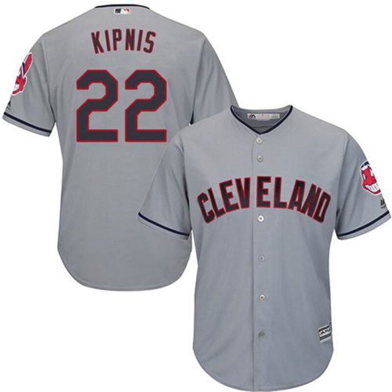 6863a14fba48d_1 indians #22 Jason Kipnis Grey Road Stitched Youth MLB Jersey
