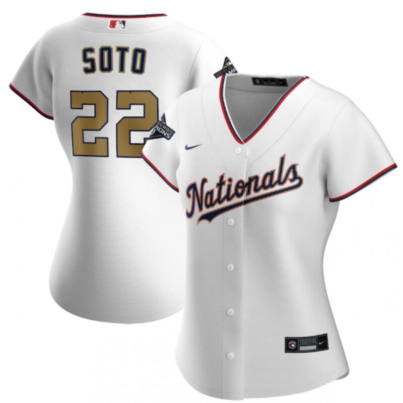 6863a18ddea1b_1 Women's Washington Nationals #22 Juan Soto White 2020 Gold Program Stitched Championship Jersey(Run Small)