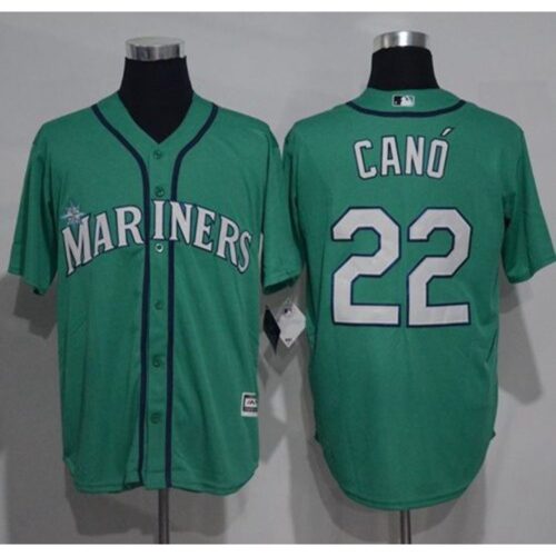 6863a2db333b4_1 Mariners #22 Robinson Cano Green New Cool Base Stitched MLB Jersey