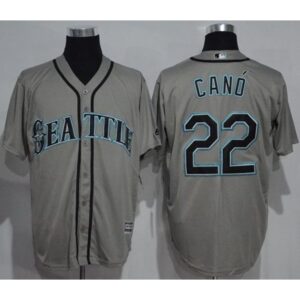 6863a2e9e6f76_1 Mariners #22 Robinson Cano Grey New Cool Base Stitched MLB Jersey