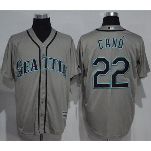 6863a2e9e6f76_1 Mariners #22 Robinson Cano Grey New Cool Base Stitched MLB Jersey