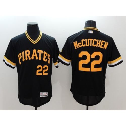 6863a33bc4686_1 Pirates #22 Andrew McCutchen Black Flexbase Authentic Collection Cooperstown Stitched MLB Jersey