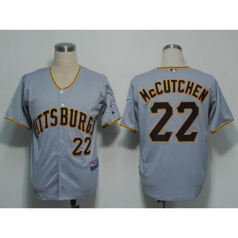 6863a36d3982f_1 Pirates #22 Andrew McCutchen Grey Stitched MLB Jersey