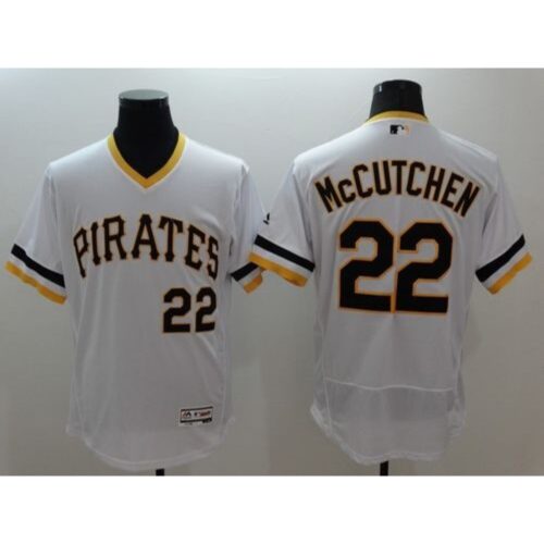 6863a384dea51_1 Pirates #22 Andrew McCutchen White Flexbase Authentic Collection Cooperstown Stitched MLB Jersey