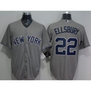 6863a3975c80d_1 Yankees #22 Jacoby Ellsbury Grey New Cool Base Stitched MLB Jersey