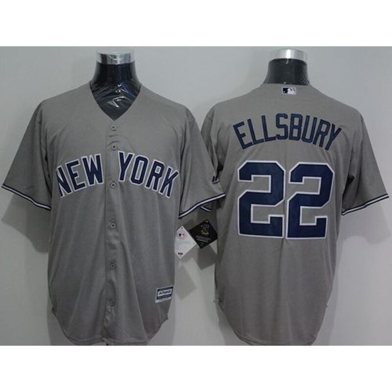 6863a3975c80d_1 Yankees #22 Jacoby Ellsbury Grey New Cool Base Stitched MLB Jersey