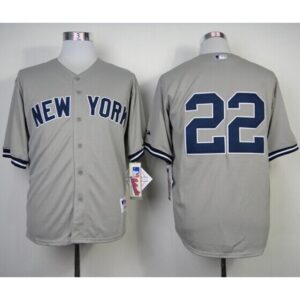6863a39b7c542_1 Yankees #22 Jacoby Ellsbury Grey Stitched MLB Jersey