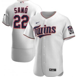 6863a3b076d58_1 Men's Minnesota Twins #22 Miguel Sano White Flex Base Stitched MLB Jersey