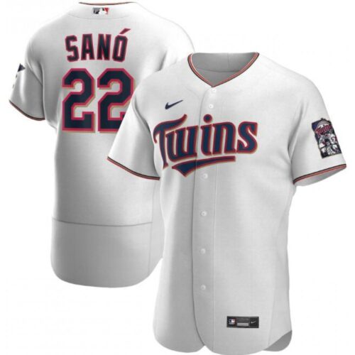 6863a3b076d58_1 Men's Minnesota Twins #22 Miguel Sano White Flex Base Stitched MLB Jersey