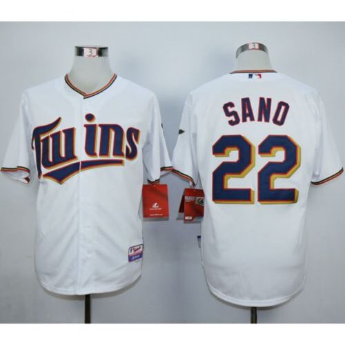 6863a3dfc5485_1 Twins #22 Miguel Sano White Home Cool Base Stitched MLB Jersey