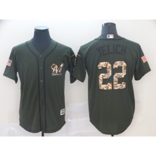 6863a3ea6e20e_1 Men's Milwaukee Brewers #22 Christian Yelich Green Salute To Service Cool Base Stitched MLB Jersey