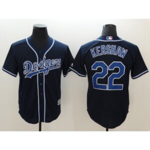 6863a43fbc887_1 Men's Los Angeles Dodgers #22 Clayton Kershaw Navy Cool Base Stitched MLB Jersey