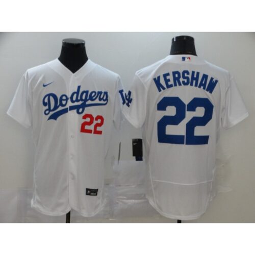 6863a4826f63c_1 Men's Los Angeles Dodgers #22 Clayton Kershaw White Flex Base Stitched MLB Jersey