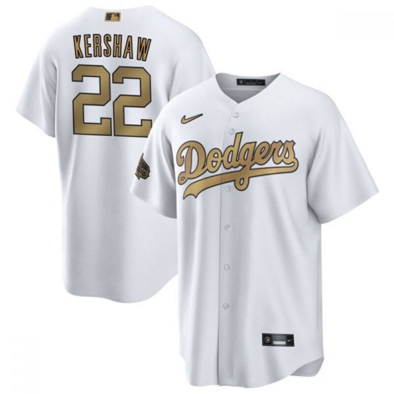 6863a4b6a6cef_1 Men's Los Angeles Dodgers #22 Clayton Kershaw 2022 All-Star White Cool Base Stitched Baseball Jersey