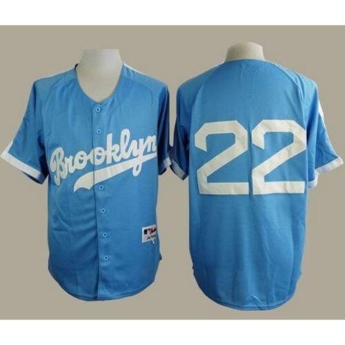 6863a520935a4_1 Dodgers #22 Clayton Kershaw Light Blue Cooperstown Stitched MLB Jersey