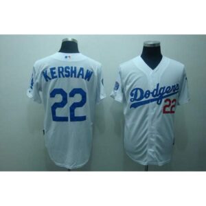 6863a54d2f6d5_1 Dodgers #22 Clayton Kershaw Stitched White MLB Jersey