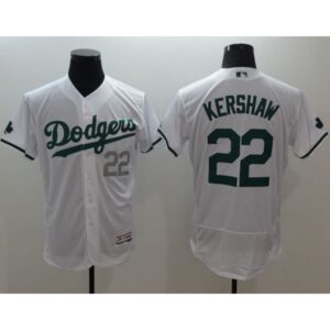 6863a5561a2c8_1 Dodgers #22 Clayton Kershaw White Celtic Flexbase Authentic Collection Stitched MLB Jersey