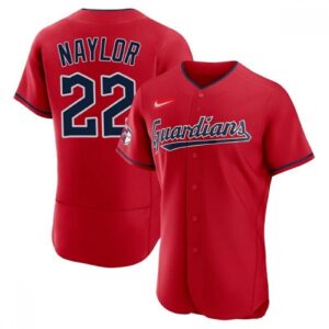 6863a6013dec5_1 Men's Cleveland Guardians #22 Josh Naylor Red Flex Base Stitched Jersey