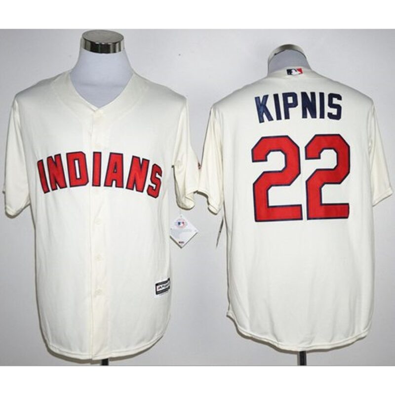 6863a604edcfd_1 indians #22 Jason Kipnis Cream New Cool Base Stitched MLB Jersey