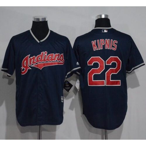 6863a6211d9e8_1 indians #22 Jason Kipnis Navy Blue New Cool Base Stitched MLB Jersey
