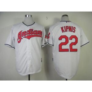 6863a633d9c4a_1 indians #22 Jason Kipnis White Cool Base Stitched MLB Jersey