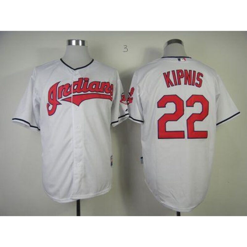 6863a633d9c4a_1 indians #22 Jason Kipnis White Cool Base Stitched MLB Jersey