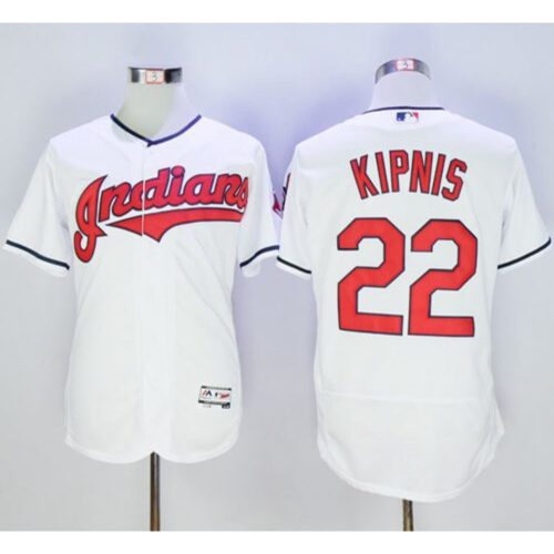 6863a63b982ae_1 indians #22 Jason Kipnis White Flexbase Authentic Collection Stitched MLB Jersey