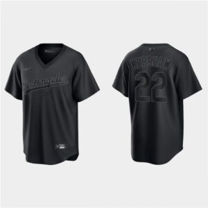 6863a6a94d1d9_1 Men's Los Angeles Dodgers #22 Clayton Kershaw Black Pitch Black Fashion Replica Stitched Jersey