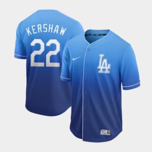 6863a6b850a03_1 Men's Los Angeles Dodgers #22 Clayton Kershaw Blue Fade Cooperstown Collection Legend Stitched MLB Jersey