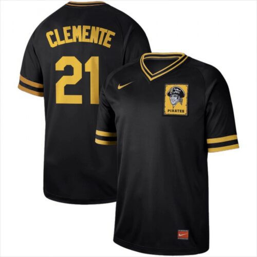 6863a74b035b3_1 Men's Pittsburgh Pirates #21 Roberto Clemente Black Cooperstown Collection Legend Stitched MLB Jersey