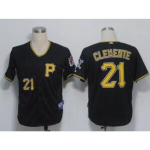6863a78870ac4_1 Pirates #21 Roberto Clemente Black Cool Base Stitched MLB Jersey