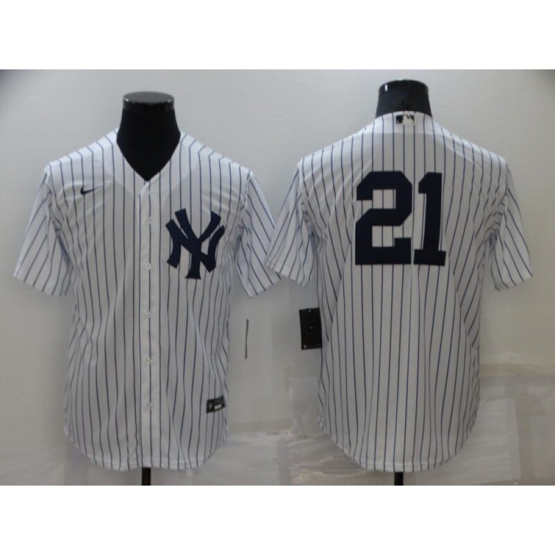 6863a7daab45b_1 Men's New York Yankees #21 Paul O'Neill White Cool Base Stitched Baseball Jersey