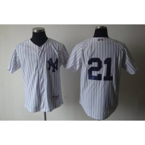 6863a7e61dd37_1 Yankees #21 Paul O'Neill White Cooperstown Stitched MLB Jersey