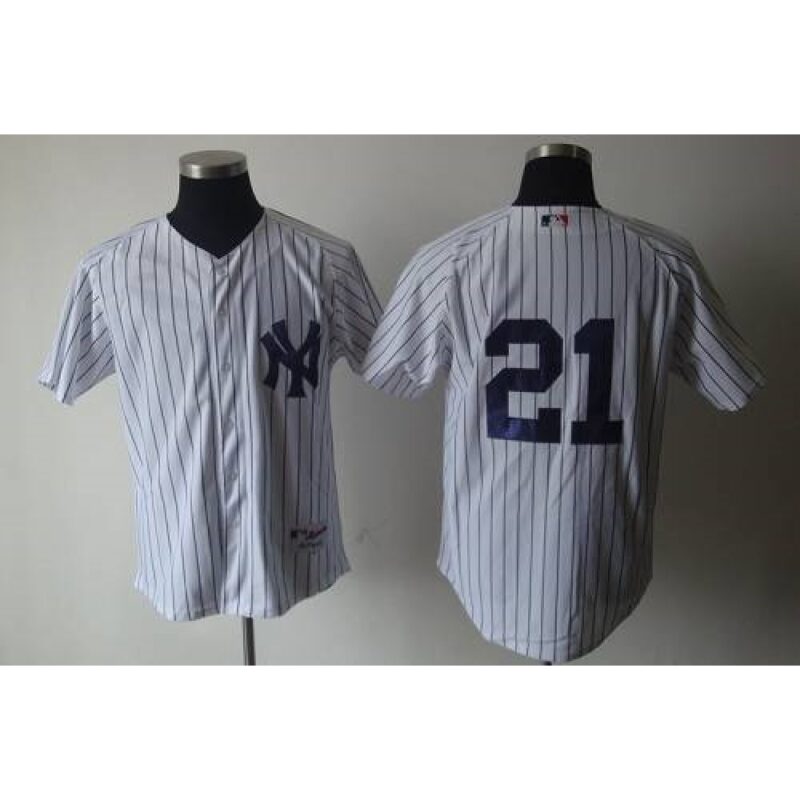 6863a7e61dd37_1 Yankees #21 Paul O'Neill White Cooperstown Stitched MLB Jersey