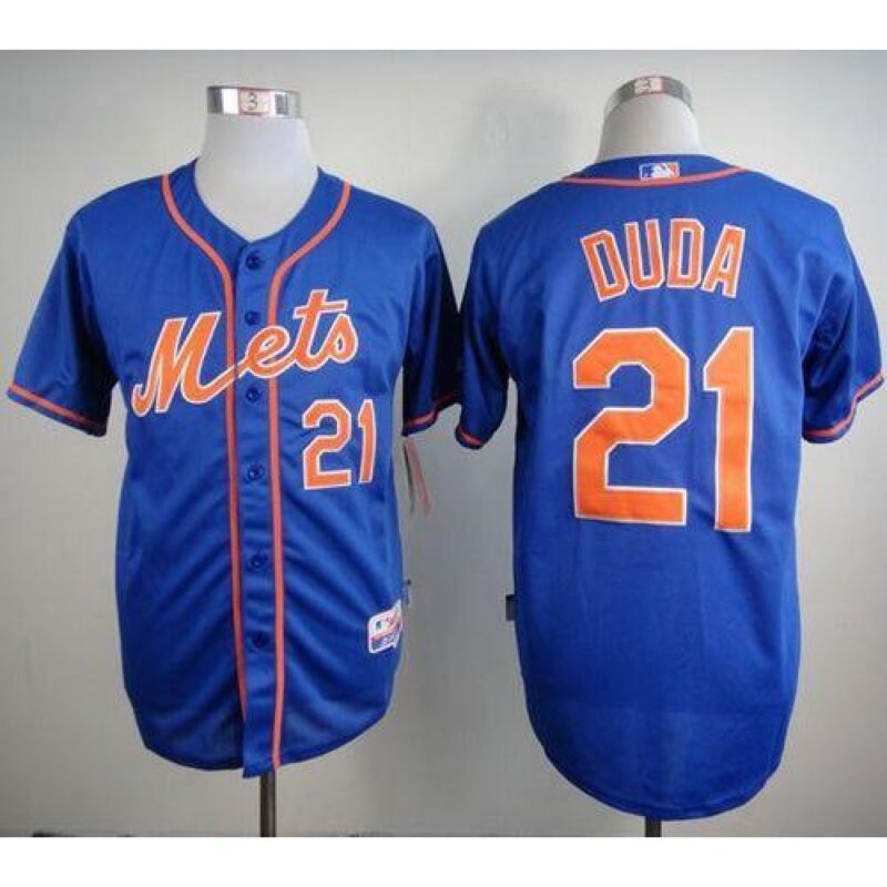 6863a840dd81f_1 Mets #21 Lucas Duda Blue Alternate Home Cool Base Stitched MLB Jersey
