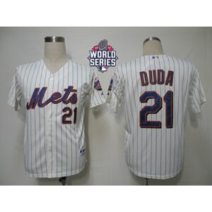 6863a8593ea53_1 Mets #21 Lucas Duda Cream Blue Strip Alternate Cool Base W/2015 World Series Patch Stitched MLB Jersey