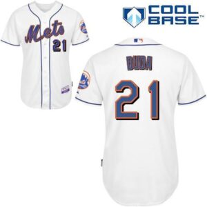 6863a85d6941e_1 Mets #21 Lucas Duda White Cool Base Stitched MLB Jersey