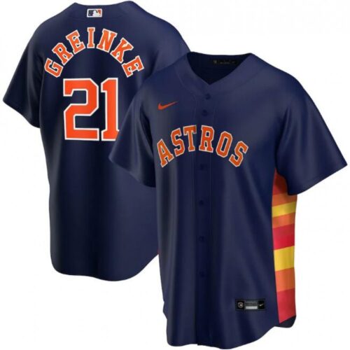 6863a887b92d4_1 Men's Houston Astros #21 Zack Greinke Navy Cool Base Stitched Jersey