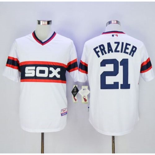 6863a89cbb25d_1 White Sox #21 Todd Frazier White Alternate Home Cool Base Stitched MLB Jersey