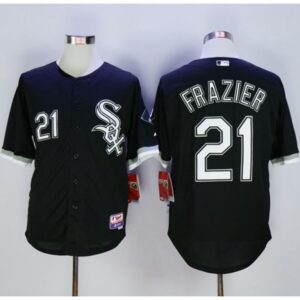 6863a96dc700b_1 White Sox #21 Todd Frazier Black Cool Base Stitched MLB Jersey