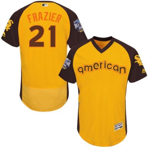 6863a9779cd87_1 White Sox #21 Todd Frazier Gold Flexbase Authentic Collection 2016 All-Star American League Stitched MLB Jersey