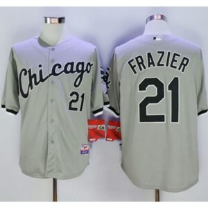 6863a981b7dc5_1 White Sox #21 Todd Frazier Grey Cool Base Stitched MLB Jersey