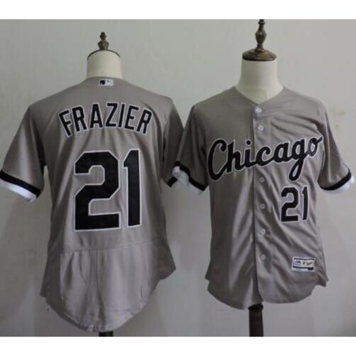 6863a985ad83b_1 White Sox #21 Todd Frazier Grey Flexbase Authentic Collection Stitched MLB Jersey