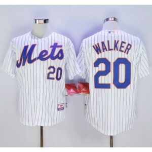 6863aa3ac466e_1 Mets #20 Neil Walker White(Blue Strip) Home Cool Base Stitched MLB Jersey