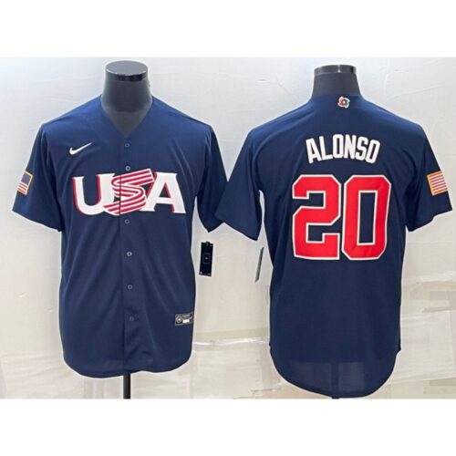 6863aa5b523e5_1 Men's USA Baseball #20 Pete Alonso 2023 Navy World Baseball Classic Stitched Jersey