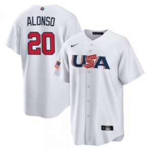 6863aa672eff2_1 Men's USA Baseball #20 Pete Alonso 2023 White World Baseball Classic Replica Stitched Jersey