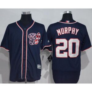6863aa9e181fd_1 Nationals #20 Daniel Murphy Navy Blue New Cool Base Stitched MLB Jersey