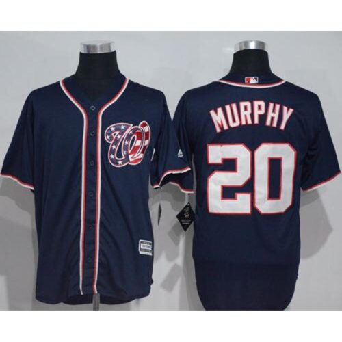 6863aa9e181fd_1 Nationals #20 Daniel Murphy Navy Blue New Cool Base Stitched MLB Jersey